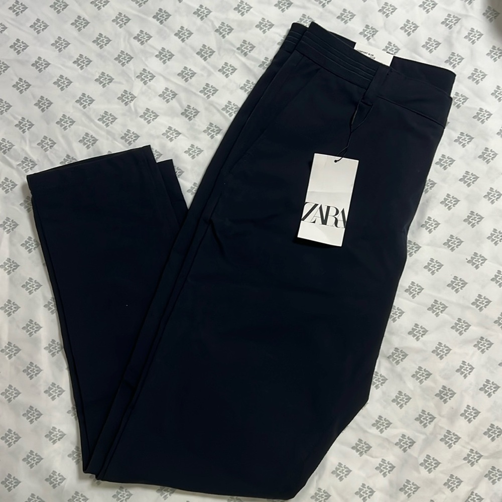 Bundle of Pair Zara Man pants, Navy Blue.  Large size